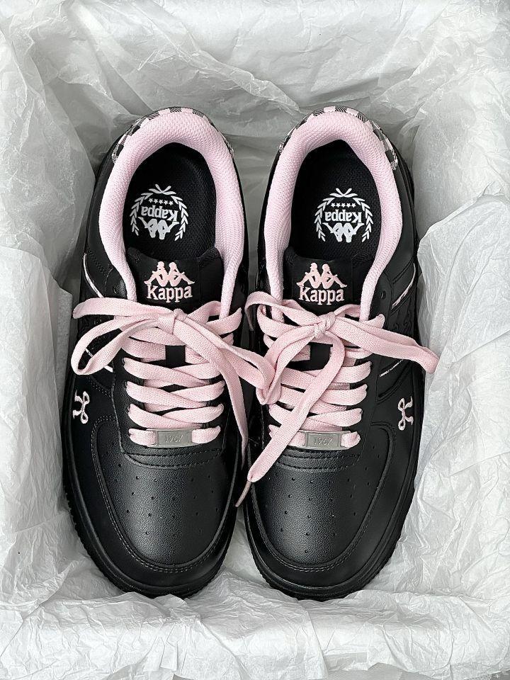 Kappa你是懂做鞋的!这黑粉搭配,踩在我心巴上蹦迪呢~